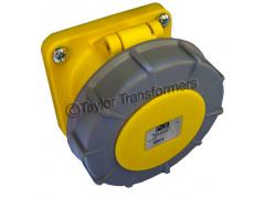 110v 16A 3Pin IP67 Female Panel Socket